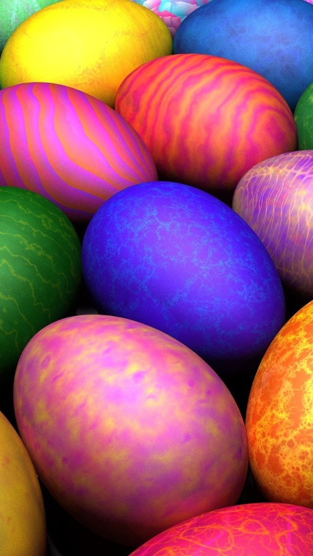 Easter Eggs iPhone 5 wallpaper 640*1136