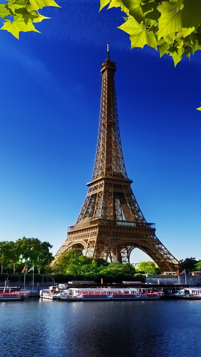 Paris Eiffel Tower iPhone 5 wallpaper 640*1136