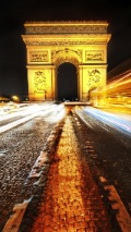 Paris Arc Triumph View iPhone 5 wallpaper 640*1136