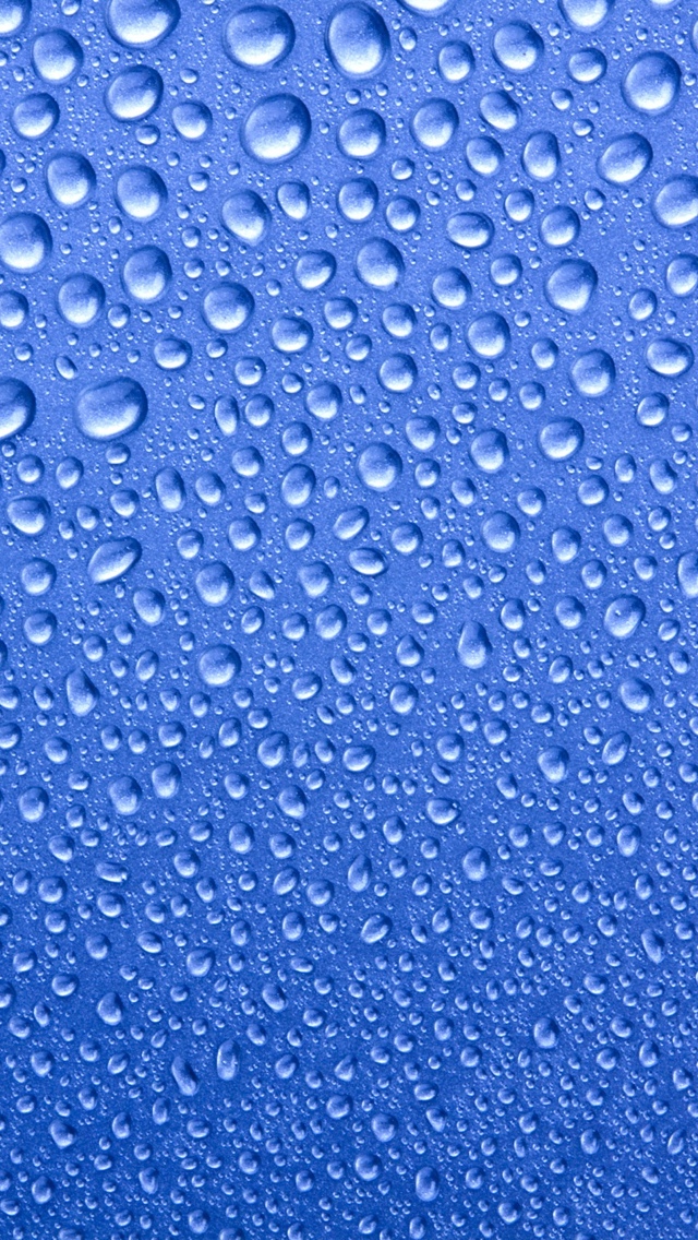 Blue Drops Texture Wallpaper iPhone 5 640*1136