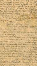 Paper with handwritten text antique iphone background